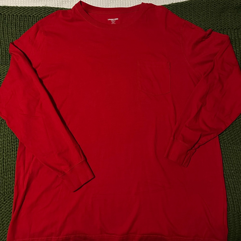 Lands’ End Red L/S Shirt